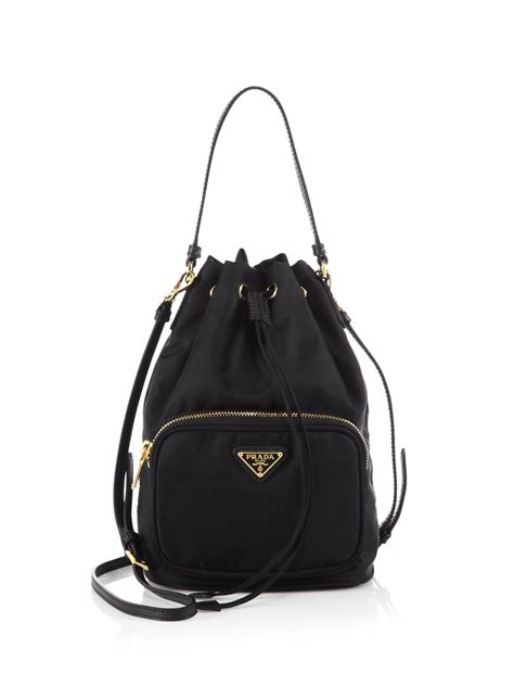 prada drawstring handbag.